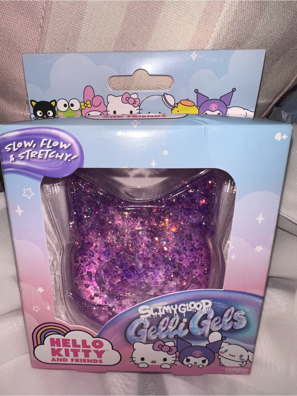NEW SEALED Hello Kitty
Kuromi Gelli Gels Purple Glitter
Squishy Fidget Sanrio
